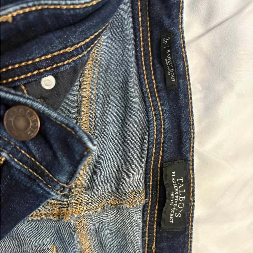 Talbots Blue Denim Jeans with Contrast Stitching